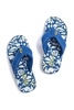 Weird Fish Salcombe Printed Flip Flops Ensign Blue Size 8