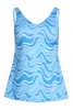 Weird Fish Saunton Printed Tankini Turquoise Size 22
