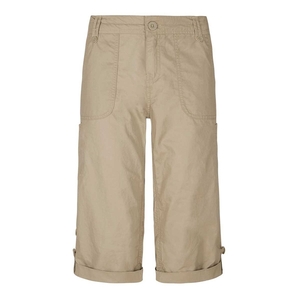 Weird Fish Savannah Cotton 3/4 Length Utility Trouser Taupe Grey Size 14