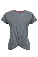 Weird Fish Selena Active T-Shirt Dark Grey Size 12