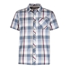 Weird Fish Silverbolt Herringbone Short Sleeve Check Shirt Powder Blue Size M