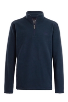 Weird Fish Silvermine 1/4 Zip Hexagon Fleece Navy Size 5XL