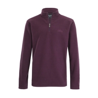 Weird Fish Silvermine 1/4 Zip Hexagon Fleece Plum Size S