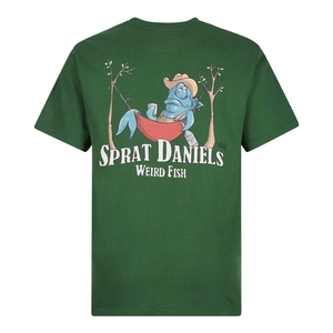 Weird Fish Sprat Daniels Artist T-Shirt Olive Size L