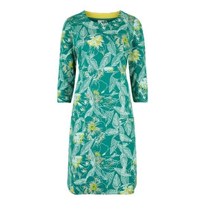 Weird Fish Starshine Printed Jersey Dress Viridis Size 22