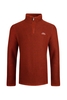 Weird Fish Stern 1/4 Zip Eco Macaroni Sweatshirt Burnt Henna Size L