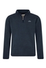 Weird Fish Stowe Recycled 1/4 Zip Soft Knit Navy Size L