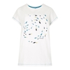 Weird Fish Swirl Printed T-Shirt Light Cream Size 16