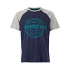 Weird Fish Trader Raglan Graphic T-Shirt Navy Size 4XL