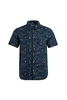 Weird Fish Tribena Short Sleeve Linen Shirt Navy Size 2XL