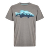 Weird Fish Trout Graphic T-Shirt Steel Grey Marl Size 3XL