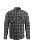 Weird Fish Tyburn Check Fleece Shacket Dark Grey Size 3XL
