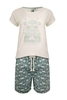 Weird Fish Winnie Woven Loungewear Short Set Ivy Size 14