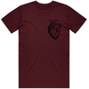 Cult Heart T-Shirt - Burgundy Small