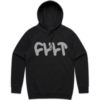 Cult Thick Logo Hoodie - Black Large