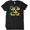 Eclat Duplex T-Shirt - Black/Yellow/Teal Medium