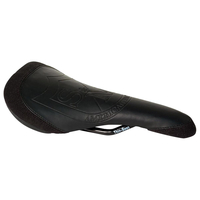 S&M Thin Railed Embossed Seat Black