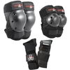 Triple8 Pad Set - Saver Series 3 Pc Junior - Black X Small