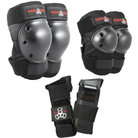 Triple8 Pad Set - Saver Series 3 Pc Junior - Black X Small
