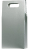 Silver Gift Box - 2 Bottle Twin Bottle Gift Box