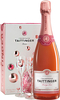 Taittinger - Brut Prestige Rose & 2 Glass Pack Champagne Gift Box - 1 Bottle