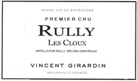 Vincent Girardin - Rully 1er Cru Les Cloux 2015 12x 75cl Bottles