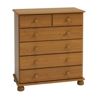 6 Drawer Solid Pine Chest