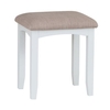 Ava Oak Rectangular Stool White