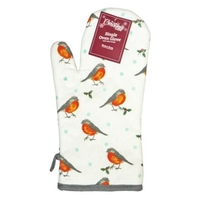 Robin Pattern Single Oven Mitt