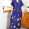 Easylife Zip Front Kaftan Navy S/m 10-12