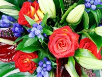 Colourful Funeral Posy