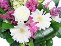 Flowers Posy with White and Pink Flowers