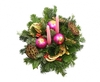 Purple Candles Xmas Basket
