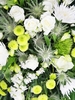 Regular White and Green Funeral Flower Spray