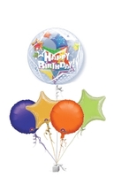 Birthday Stars Double Bubble Birthday Bunch of Balloons Gift