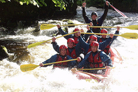 Saturday White Water Rafting Session for Six at Canolfan