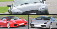 Triple Supercar Drive with High Speed Ride