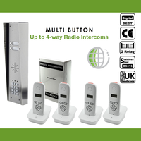 AES Global Wireless - 2-Way,  3-Way,  4-Way Door Audio Intercom Systems