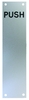 ASEC 75mm Wide Aluminium Push Finger Plate
