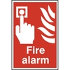 ASEC "Fire Alarm" 200mm x 300mm PVC Self Adhesive Sign