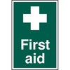 ASEC "First Aid" 200mm x 300mm PVC Self Adhesive Sign