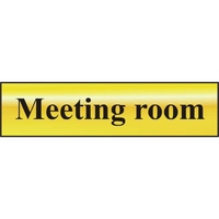 ASEC "Meeting Room" 200mm x 50mm Self Adhesive Sign
