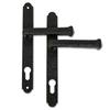Black Antique Traditional 92 PZ Lever Handles - 240mm (212mm Fixings)