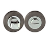 LocksOnline Circular Framed "Block" Bathroom Door Lock Set