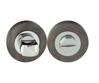 LocksOnline Circular Framed "Block" Bathroom Door Lock Set