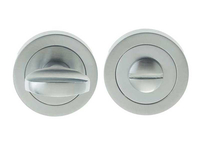 LocksOnline Circular Framed "Tab" Bathroom Door Lock Set