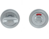 LocksOnline Circular Framed "Tab" Bathroom Door Lock Set with Indicator