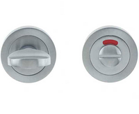 LocksOnline Circular Framed "Tab" Bathroom Door Lock Set with Indicator