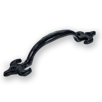 LocksOnline "Fleur de Lys" Antique Black Door Pull Handle