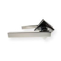 LocksOnline "Kubus" Straight Lever Door Handle on Square Rosette